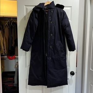 Lands' End Dark Navy Trench Coat